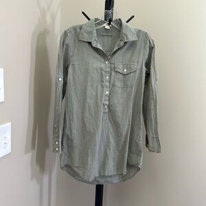 J Crew Factory olive green blouse